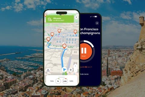 GPS Audioguide app: From the Explanada to Santa Bárbara Castle (Offline).
