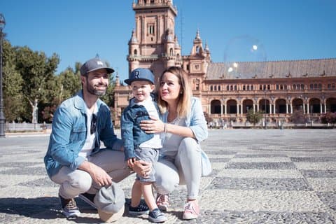 A photo shoot in Seville