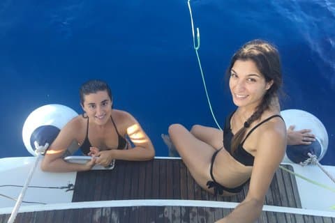 Big sailboat until 12 passengers + crew from Barcelona with Cava