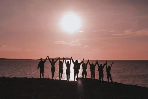 Ibiza Secret Sunset Cove Yoga and Cava Experience