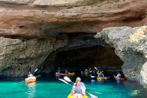 Guided Sea Cave Tour with Kayaking and Snorkeling in Ibiza