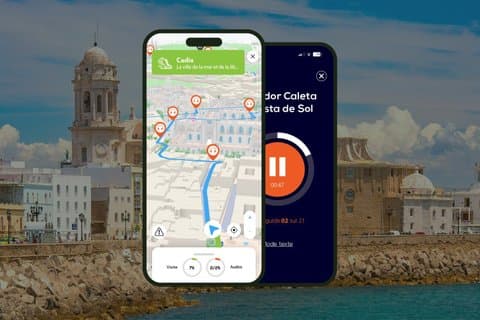 Cadiz Audio guided walking tour 2h30 and 25 audio comments
