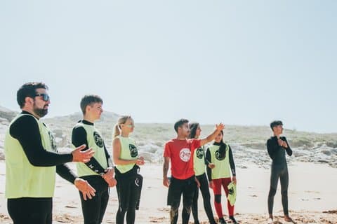 Surf lessons in Corrubedo Ribeira A Coruña NW Spain