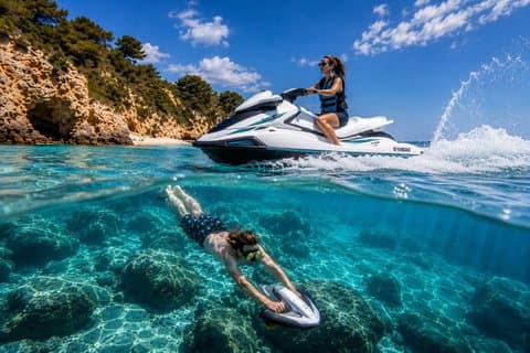Combined Jet Ski and Underwater Scooter Package