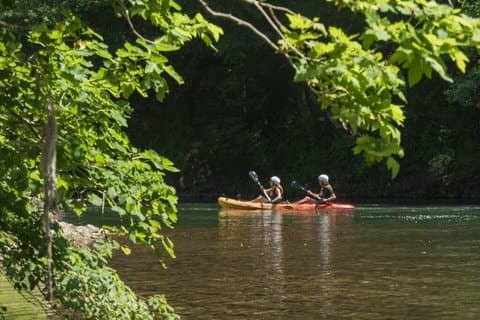 Kayaking on the river Bidassoa - Basque Country