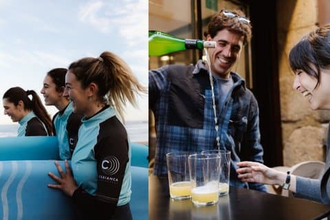 San Sebastian Surf Lesson & Pintxos Food Tour