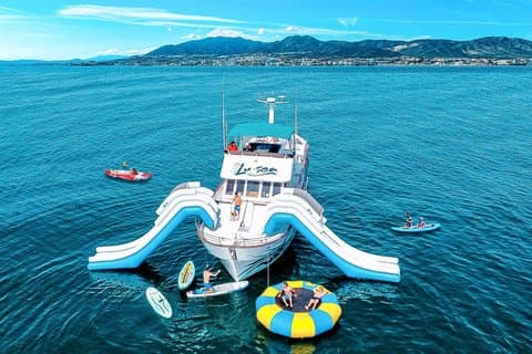 Boat Tour with XXL Slides, Snorkeling, Activities and Lunch