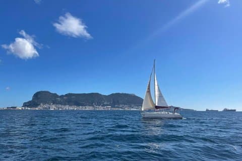Sailing boat Algeciras Bay with Dolphins and Tapas