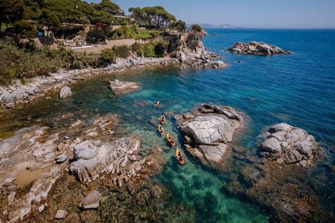 Costa Brava Guided Kayak and Snorkeling Excursion in Playa de Aro