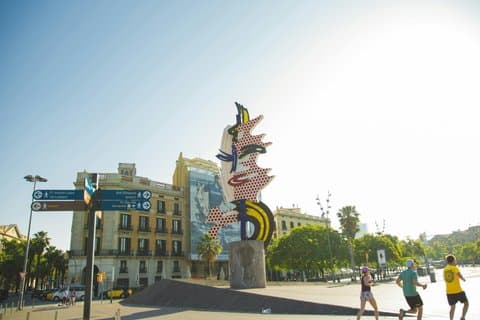 Maritime Barcelona Walking Private Tour with Boat Ride