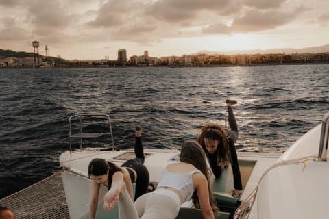 Pilates on the Sea Sunset and Sunrise Sessions in Barcelona