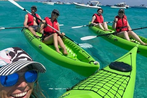 Self Guided Kayak Adventure to Espalmador Island from Illetas