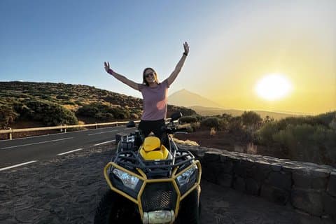 Port of Cruz Tour Quad al Teide at Sunset with Snack and Photos