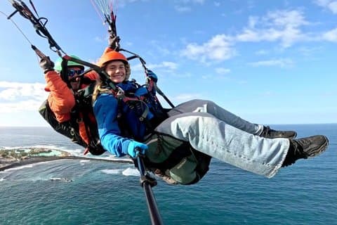 Paragliding Above Puerto De la Cruz