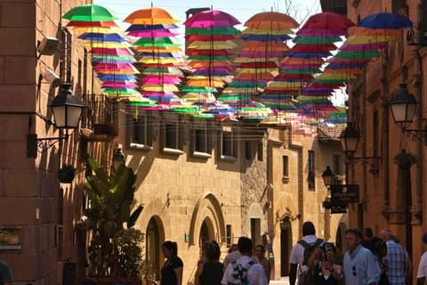 Barcelona Poble Espanyol Ticket and Digital City Tour