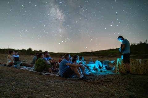 Watch the cosmos DE from the coast of Menorca