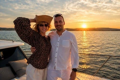Dolphin Searching Sunset Cruise with Bottle of Cava & Snacks