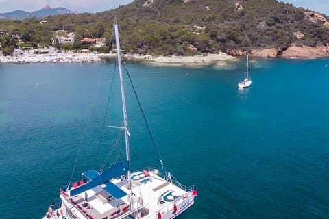A day on catamaran Portitxol Island with food and bath from Denia