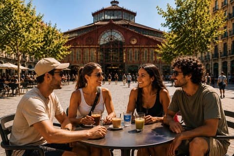 Spanish Language Lesson at Sant Anthony Market in Barcelona