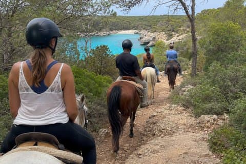 Menorca: Horseback Ride to Cala Mitjana with Coastal Views