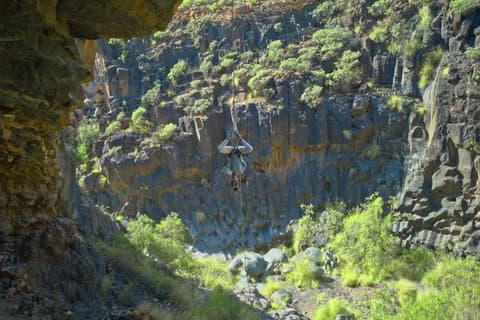 Abseiling Adventure in Volcanic Ravine in Tenerife for Beginners