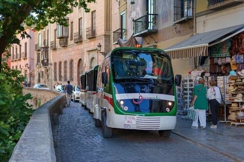 Granada Hop On Hop Off Tourist Train Ticket with Audio Guide