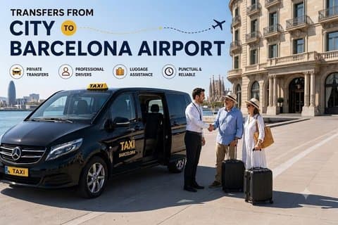 Barcelona City centre Private Transfers (To Airport / Cruise)
