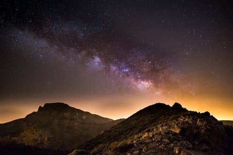 Stargazing with a 20 Inch Telescope and Teide Sunset