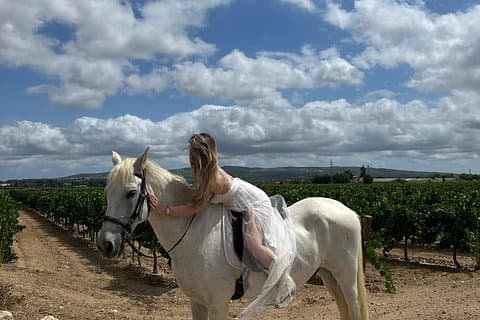 From Barcelona: PRIVATE Horseback Riding and Tapas Brunch