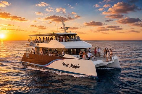 Sunset Experience on Catamaran from Benalmádena