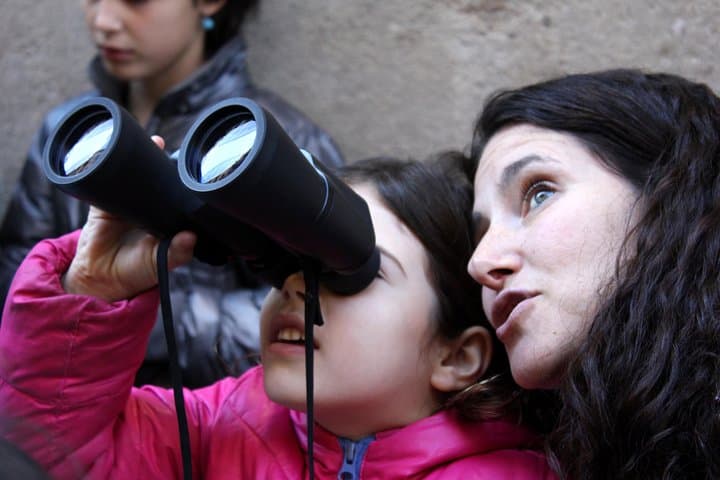 Using binoculars we'll find even the smallest
