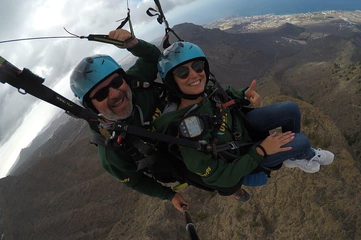 Paragliding above Playa de las Américas, Tenerife