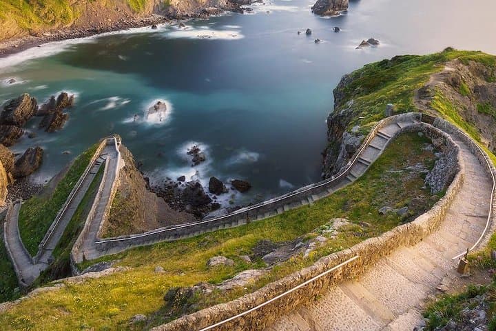 Iconic stairway at San Juan de Gaztelugatxe