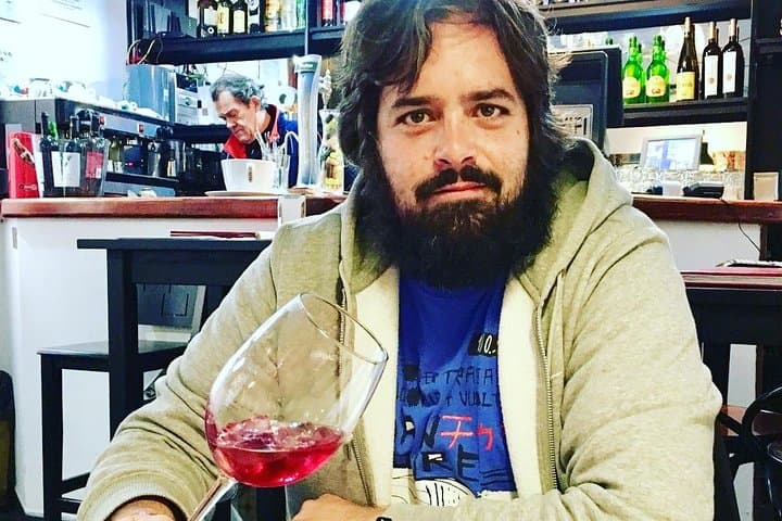 Informal wine tasting during the tour at a local bar-restaurant