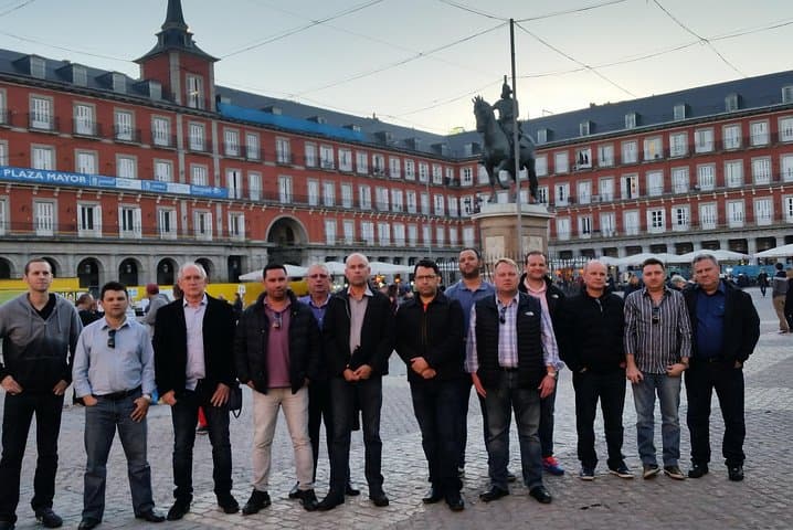 Walking tour around the center of Madrid