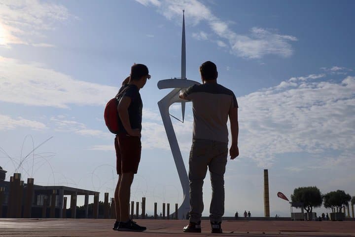 The Olympic Ring with its many structures built for the 1992 Olympic Games in Barcelona