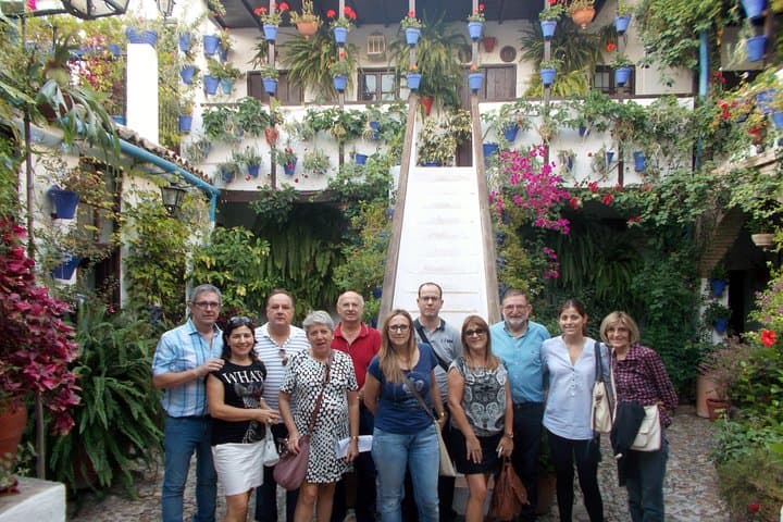 Group of visitors enjoying a Patio