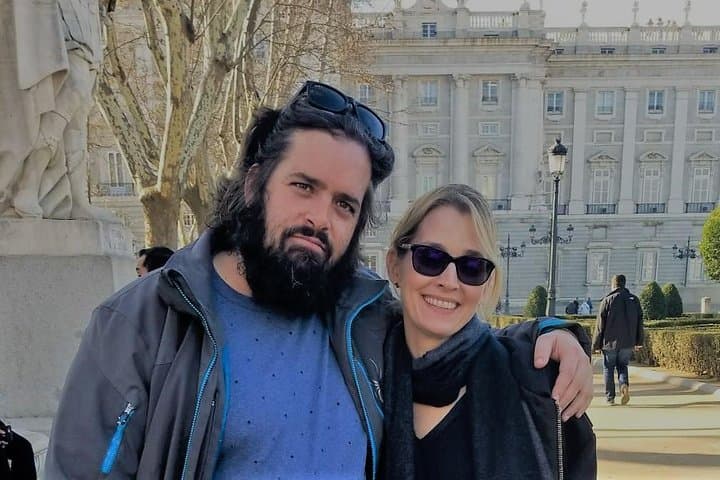 Enrique with our visitor