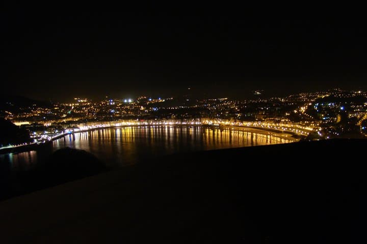 San Sebastian by night