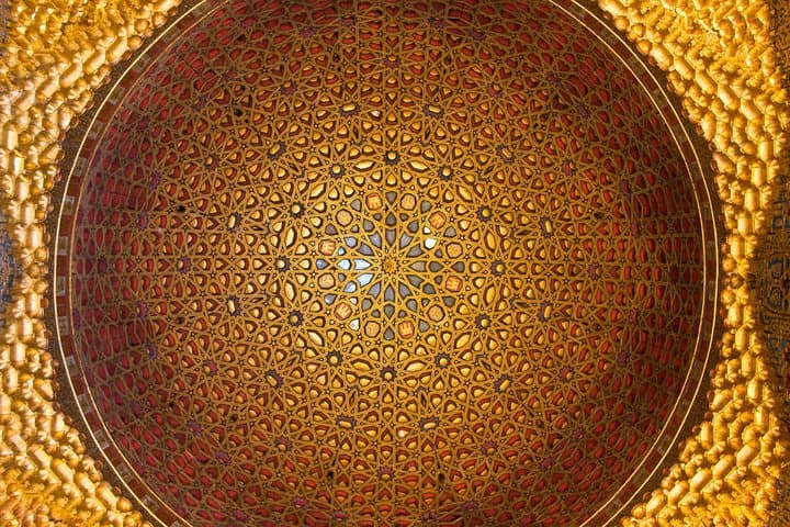 The dome of the ''Salón de los Embajadores'', inside of the Alcázar