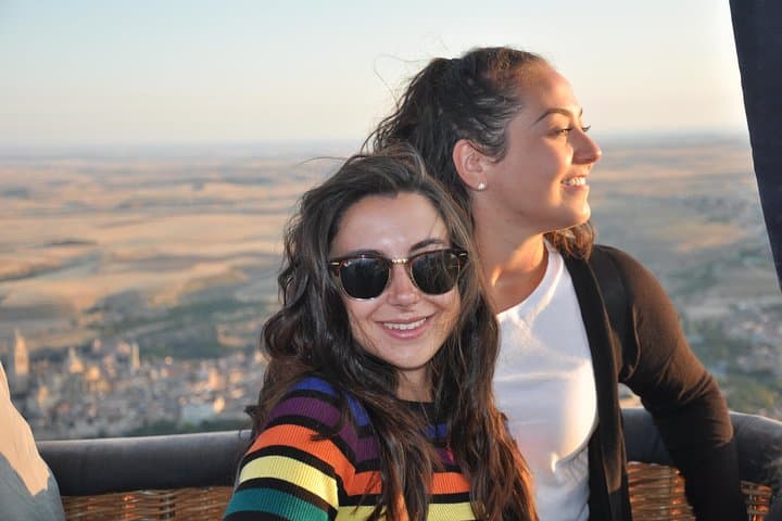 Happy sisters