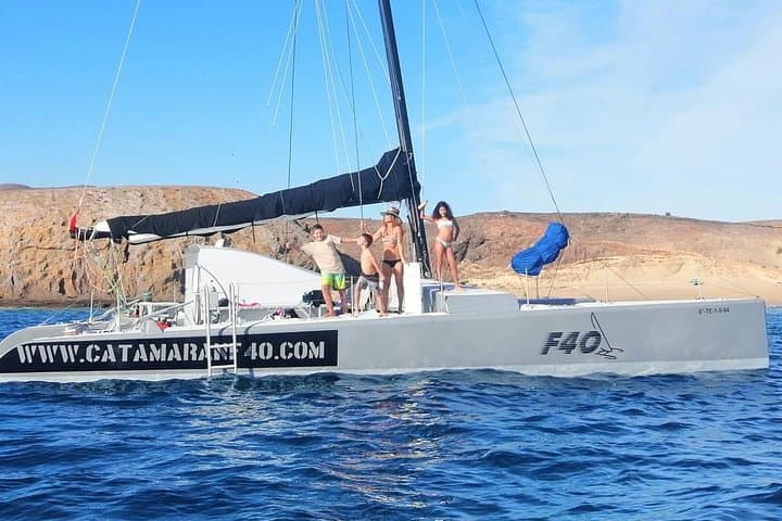 Catamaran F40 Lanzarote sailing