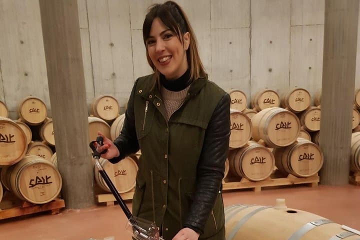 tasting wines directly from the barrel