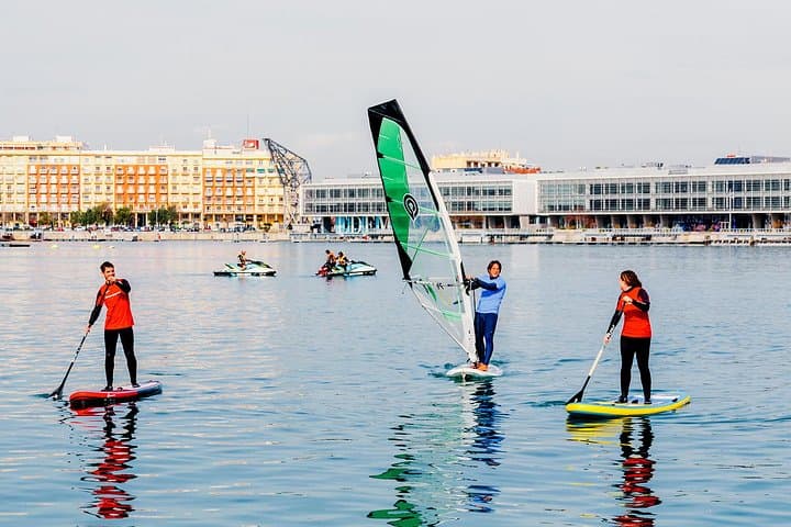 Stand Up Paddling Boarding Tour and Paella Lunch in Valencia