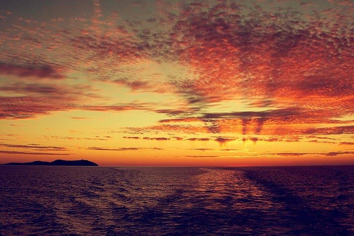 Sunset on Float Your Boat Beach Cruise