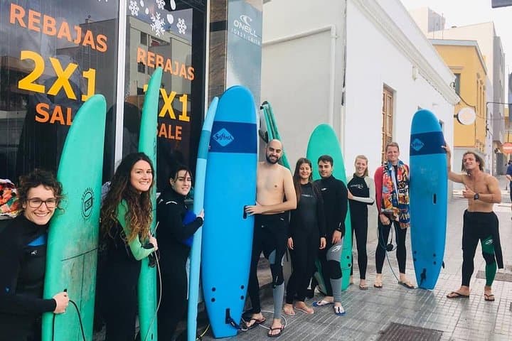 Surf Lessons at El Médano Beach