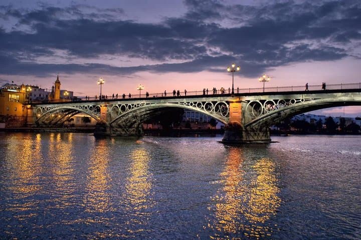 Under cross Triana Bridge; Enjoy the view