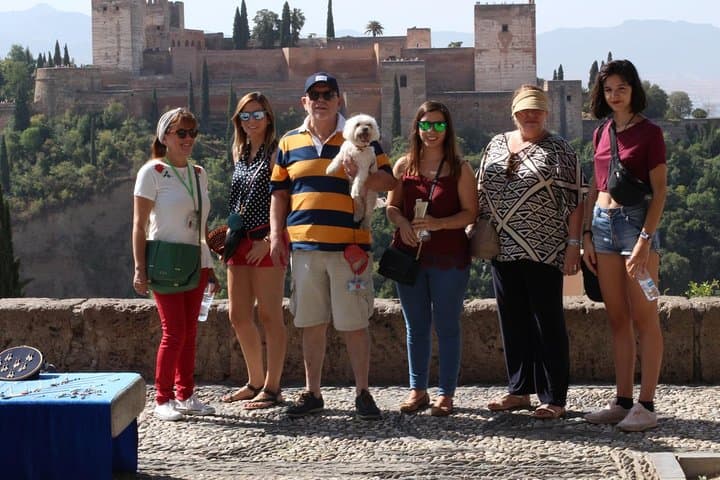 At the viewpoint of San Nicolás in Granada