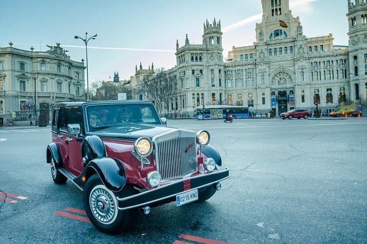 Historic and Modern Madrid by Classic Car Private Tour