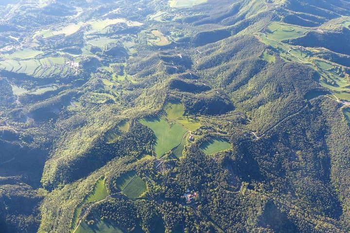 Mountains look so small from a hot-air balloon...